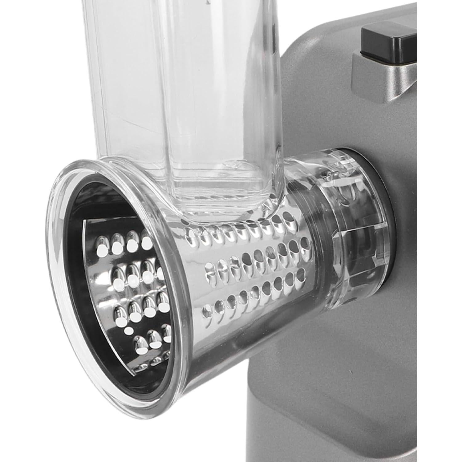 Rallador de Queso Eléctrico ZJchao 250W 5 en 1 con Cuchillas