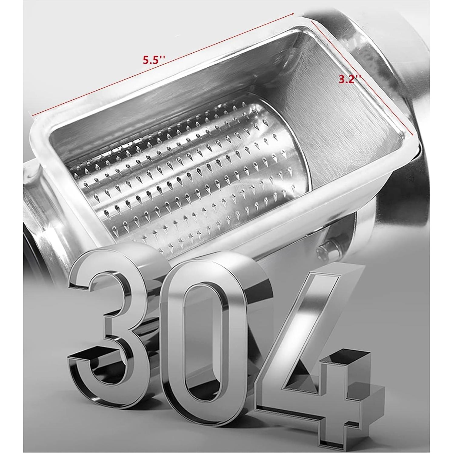 Rallador de Queso Eléctrico LIANDU-US 550W 40 kg/h Acero Inoxidable