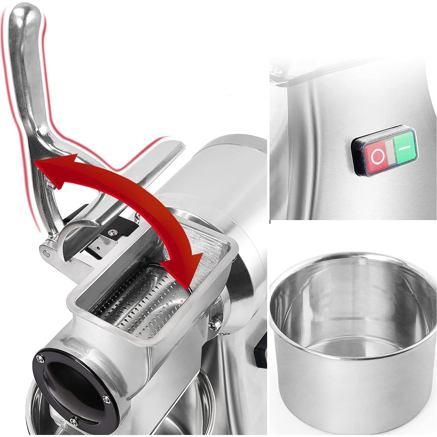 Rallador de Queso Eléctrico LIANDU-US 550W 40 kg/h Acero Inoxidable