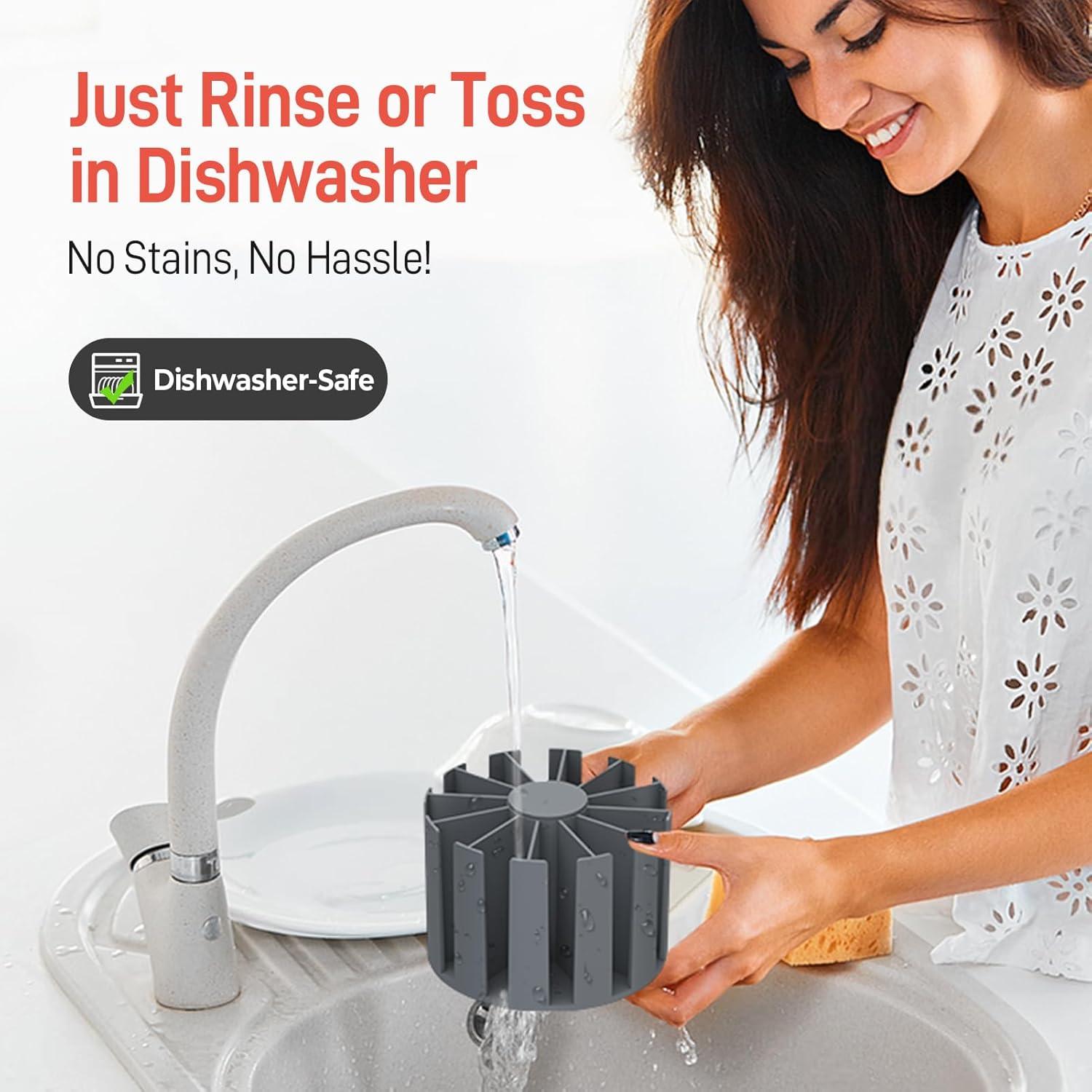 Soporte de Silicona para Cuchillas de Rallador XGOBHC Gris