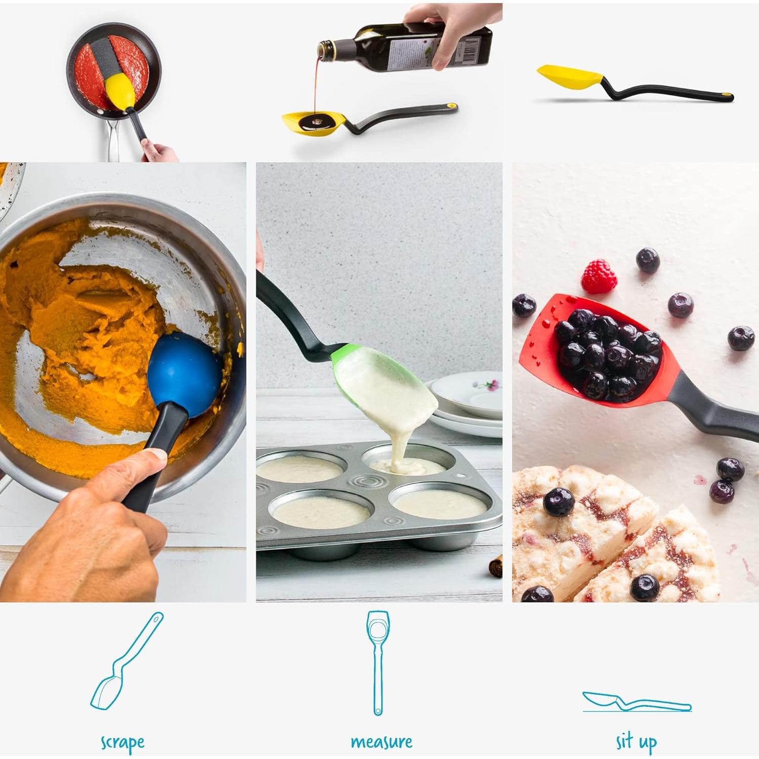 Cuchara de Silicona Antiadherente Dreamfarm Supoon 28 cm Amarillo