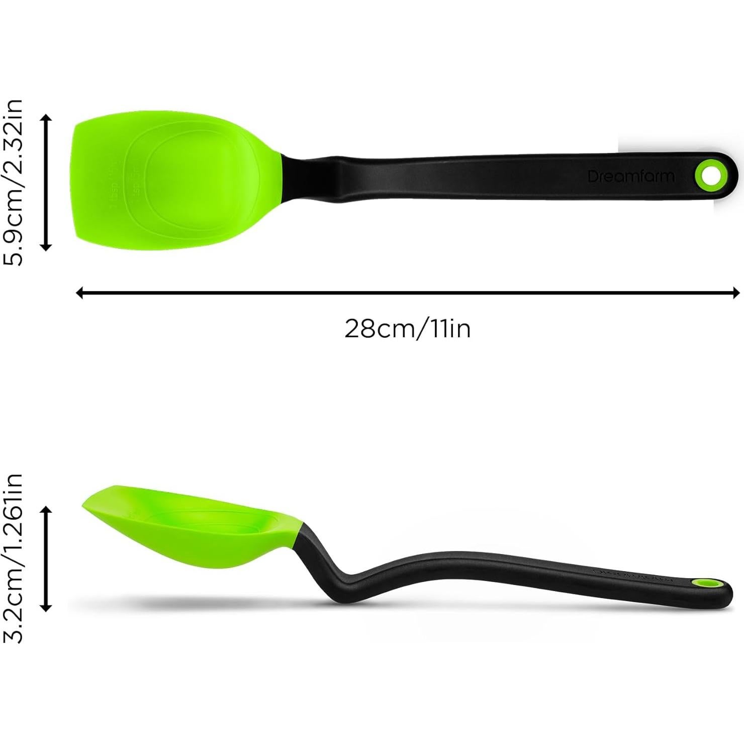 Cuchara de Silicona Dreamfarm Supoon 28 cm Antiadherente Verde