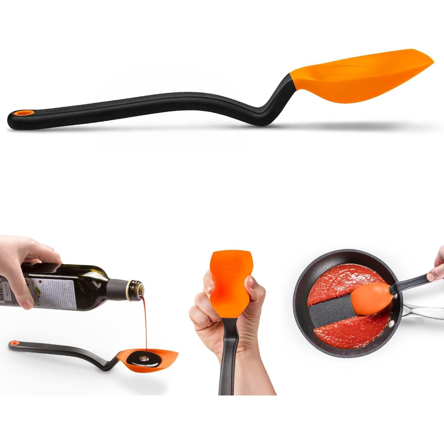 Cuchara de Silicona Antiadherente Dreamfarm 5ml y 15ml Naranja