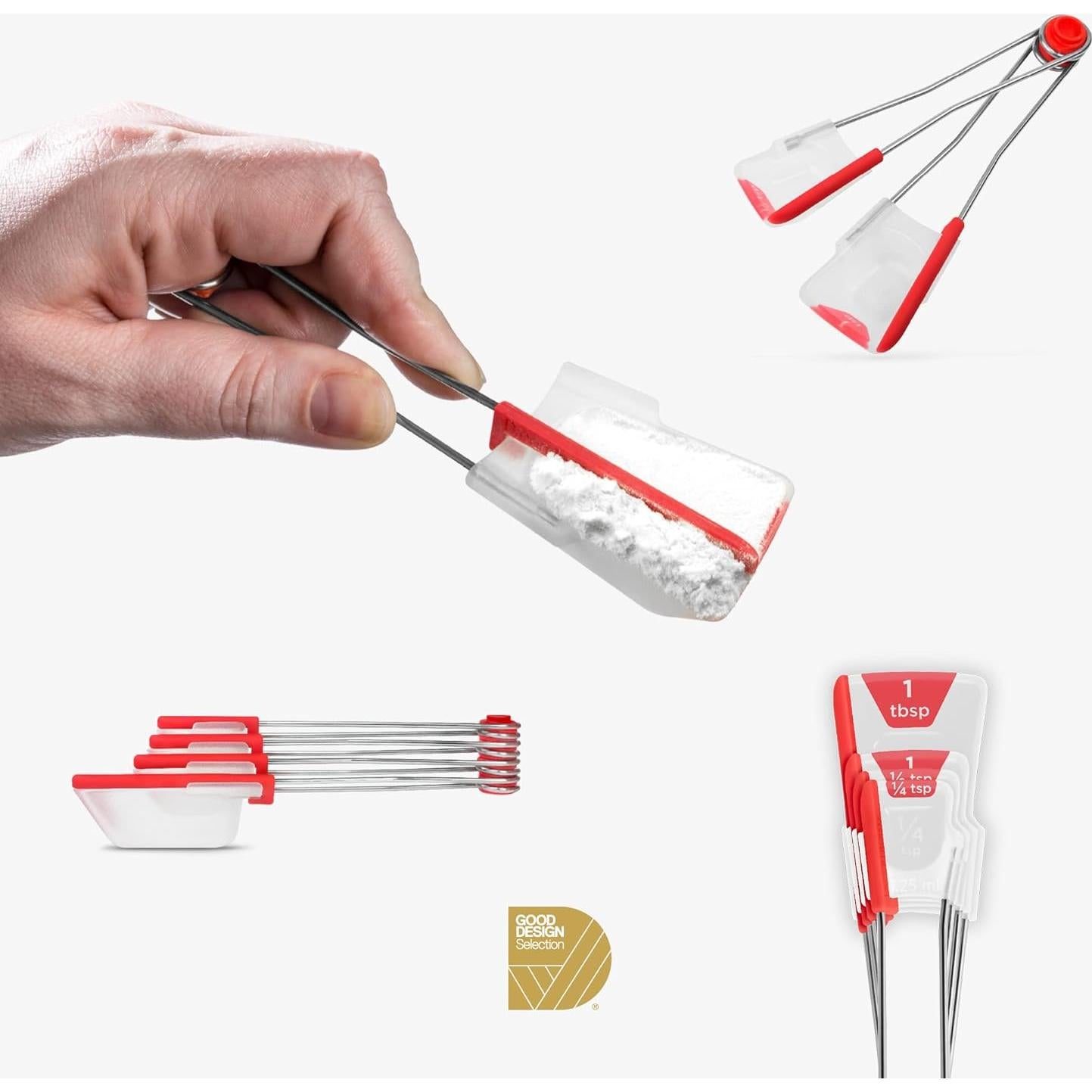 Juego de Cucharas Medidoras Autonivelantes Dreamfarm Levoons 4 Pzas