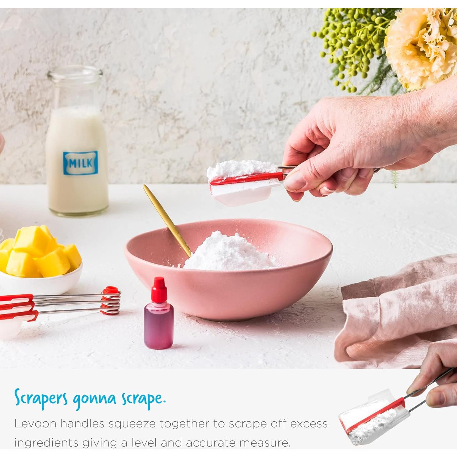 Juego de Cucharas Medidoras Autonivelantes Dreamfarm Levoons 4 Pzas