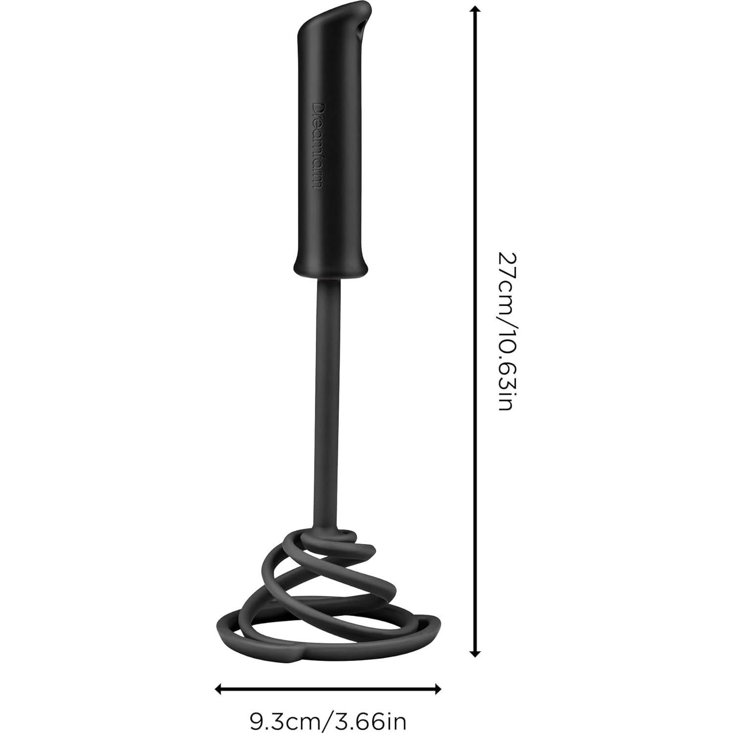 Aplastador de Verduras Dreamfarm Smood Lite Negro 19.8cm