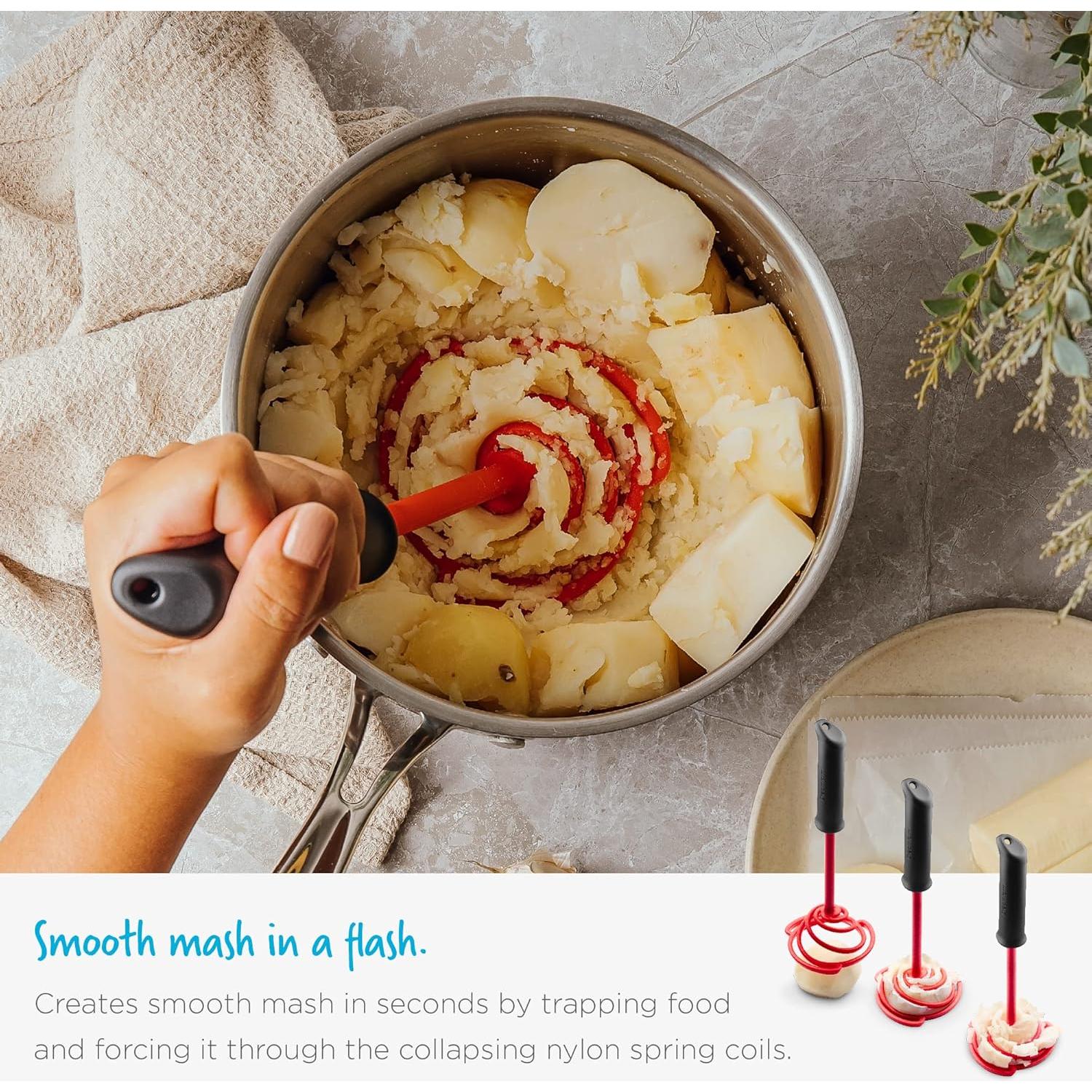 Aplastador de Verduras Dreamfarm Smood Lite Negro 19.8cm