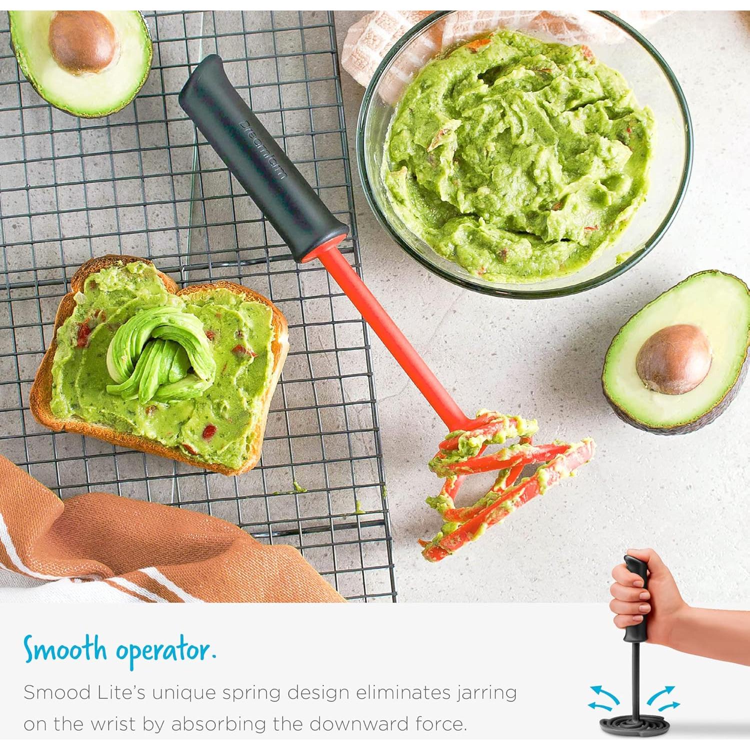 Aplastador de Verduras Dreamfarm Smood Lite Negro 19.8cm