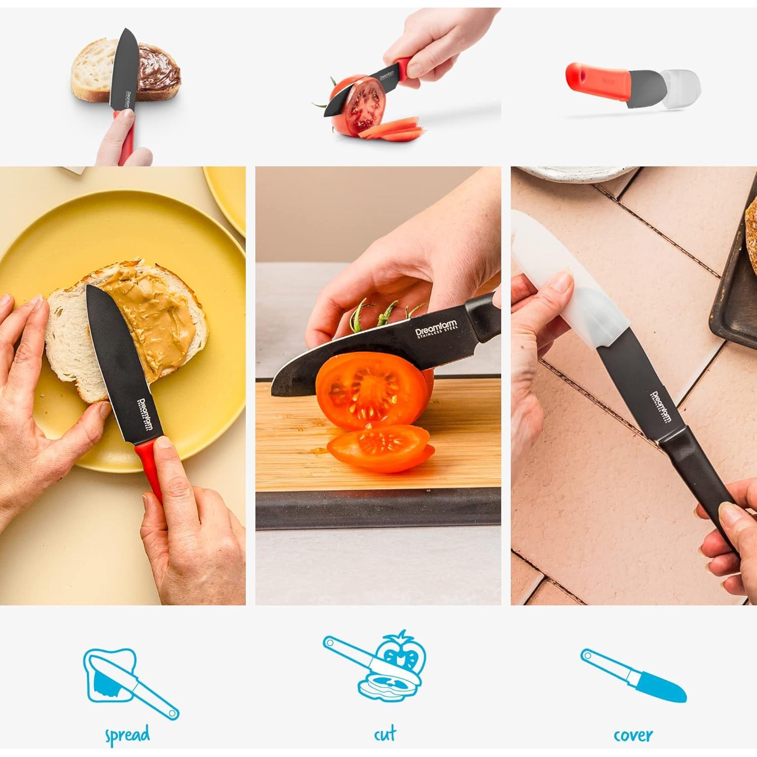 Cuchillo de Pelar Dreamfarm DFKD5127 Acero Inoxidable Rojo