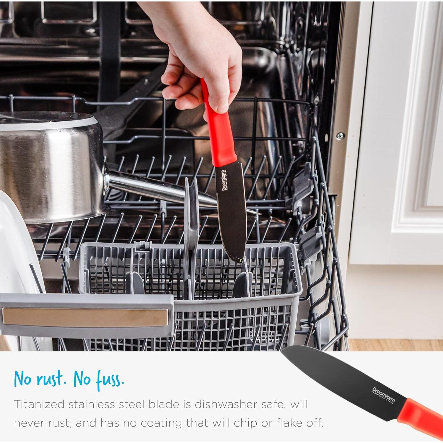 Cuchillo de Pelar Dreamfarm DFKD5127 Acero Inoxidable Rojo