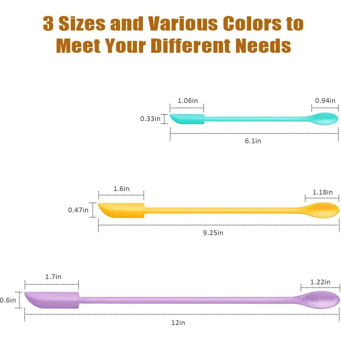 Juego de Espátulas de Silicona 6Pcs Barsone - Multiusos