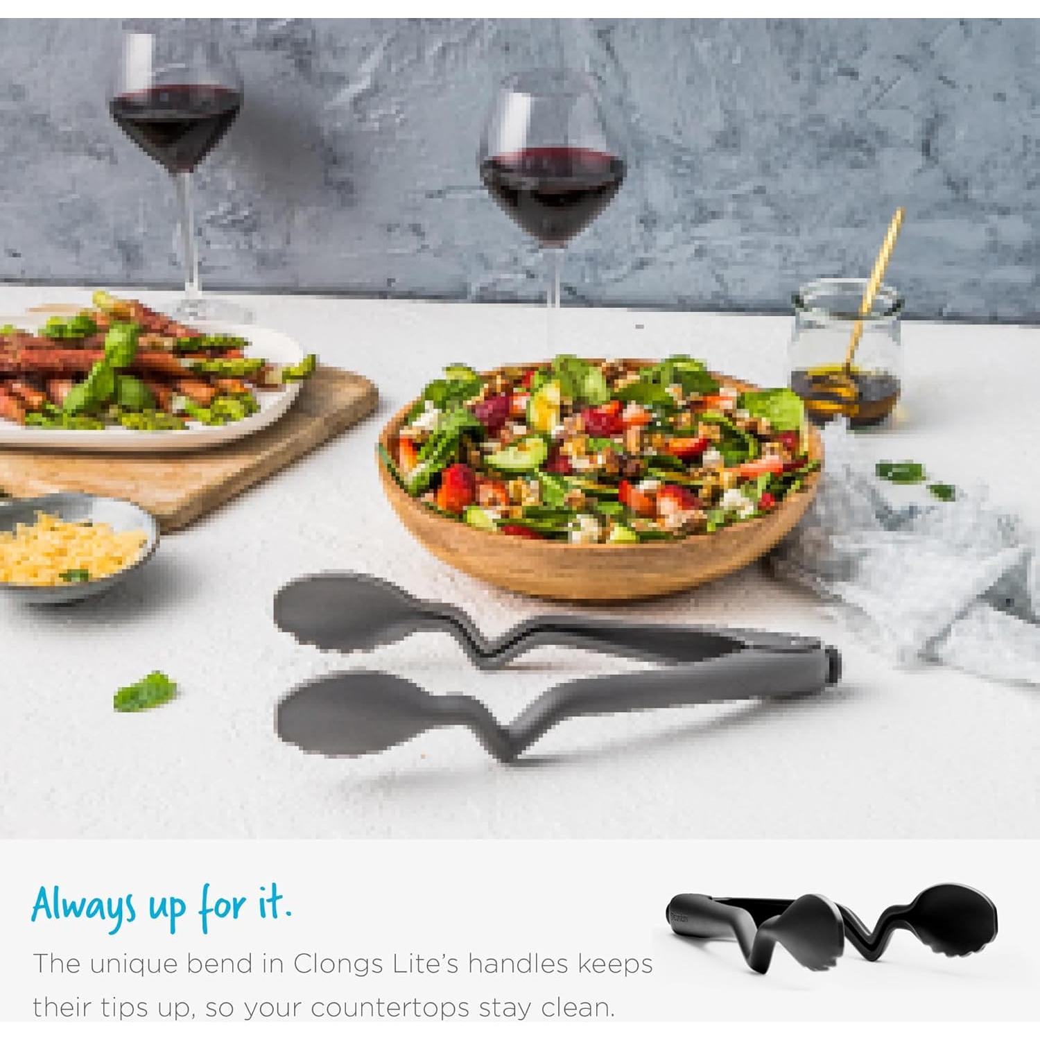 Pinzas de cocina Dreamfarm Clongs Lite 26.67 cm Nylon Negro