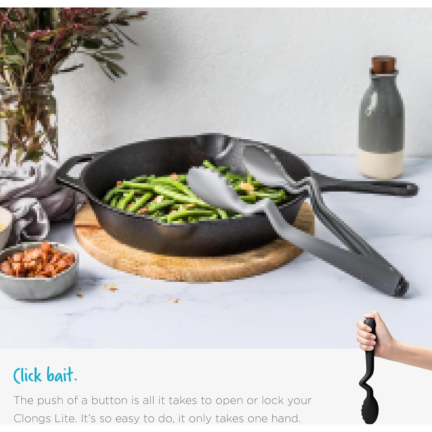 Pinzas de cocina Dreamfarm Clongs Lite 26.67 cm Nylon Negro