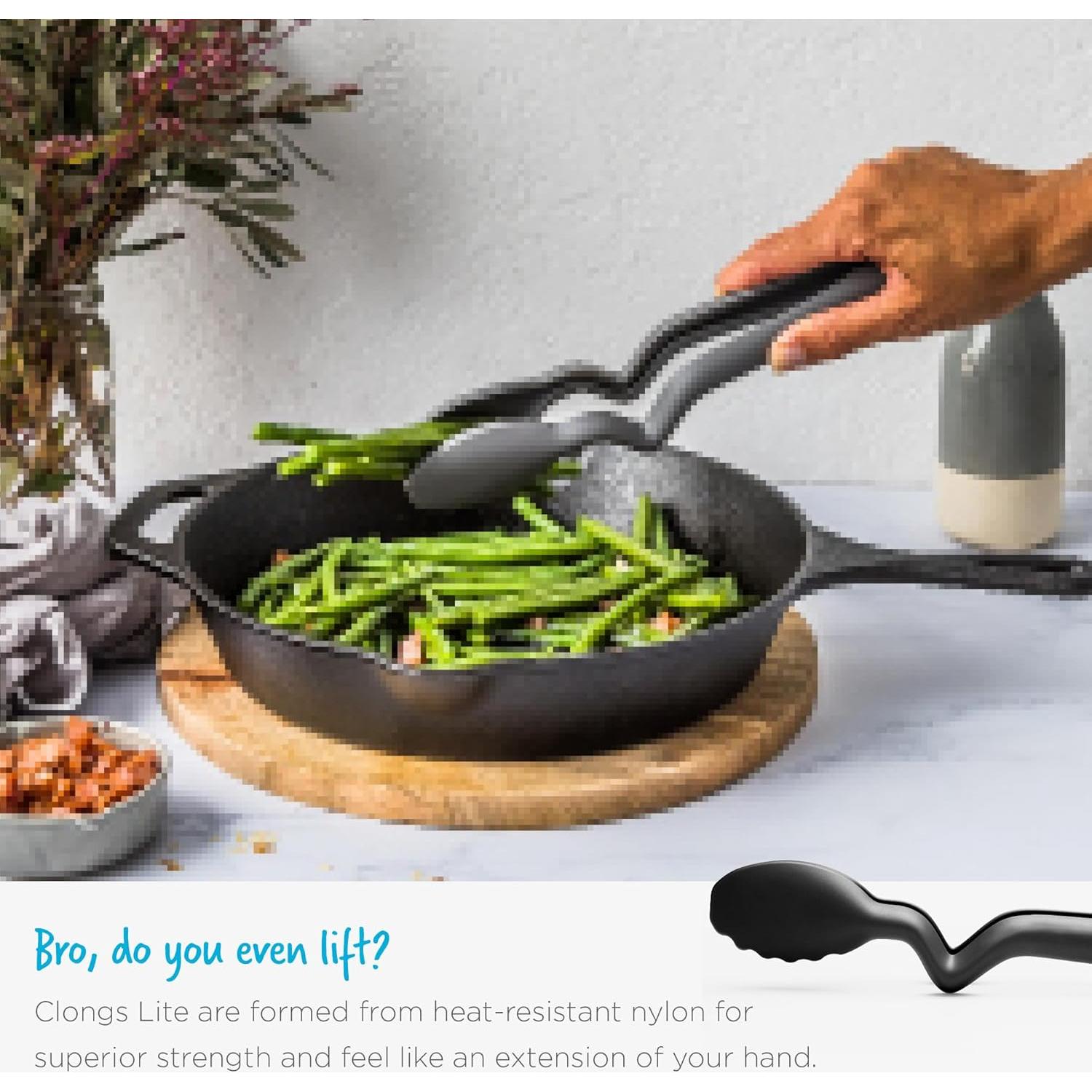 Pinzas de cocina Dreamfarm Clongs Lite 26.67 cm Nylon Negro