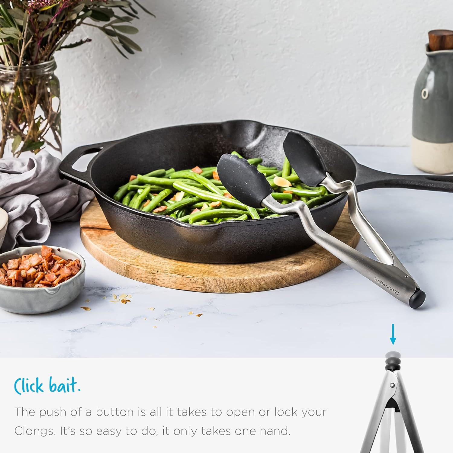 Pinzas de Cocina Dreamfarm Clongs 31.5 cm Silicona y Acero Inoxidable