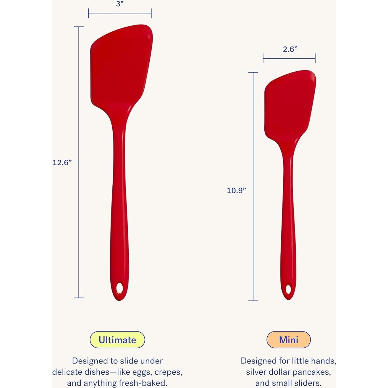 Espátula de Silicona GIR 33 cm Resistente al Calor Salvia