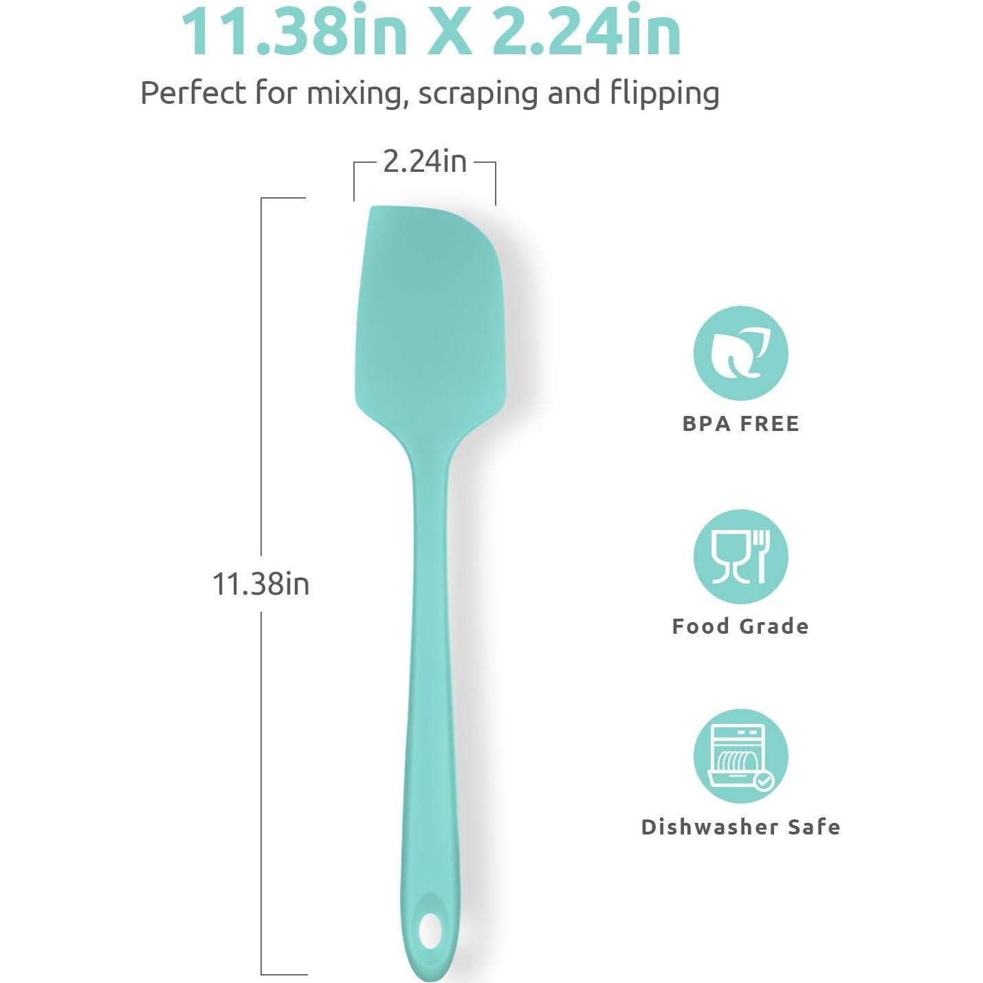 Espátula Grande de Silicona U-Taste 28.9cm Resistente al Calor 315°C