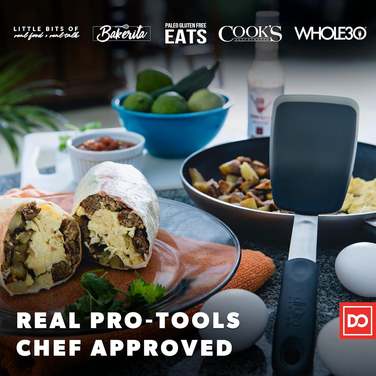 Espátula Estándar DI ORO 30 cm Acero Inoxidable Silicona