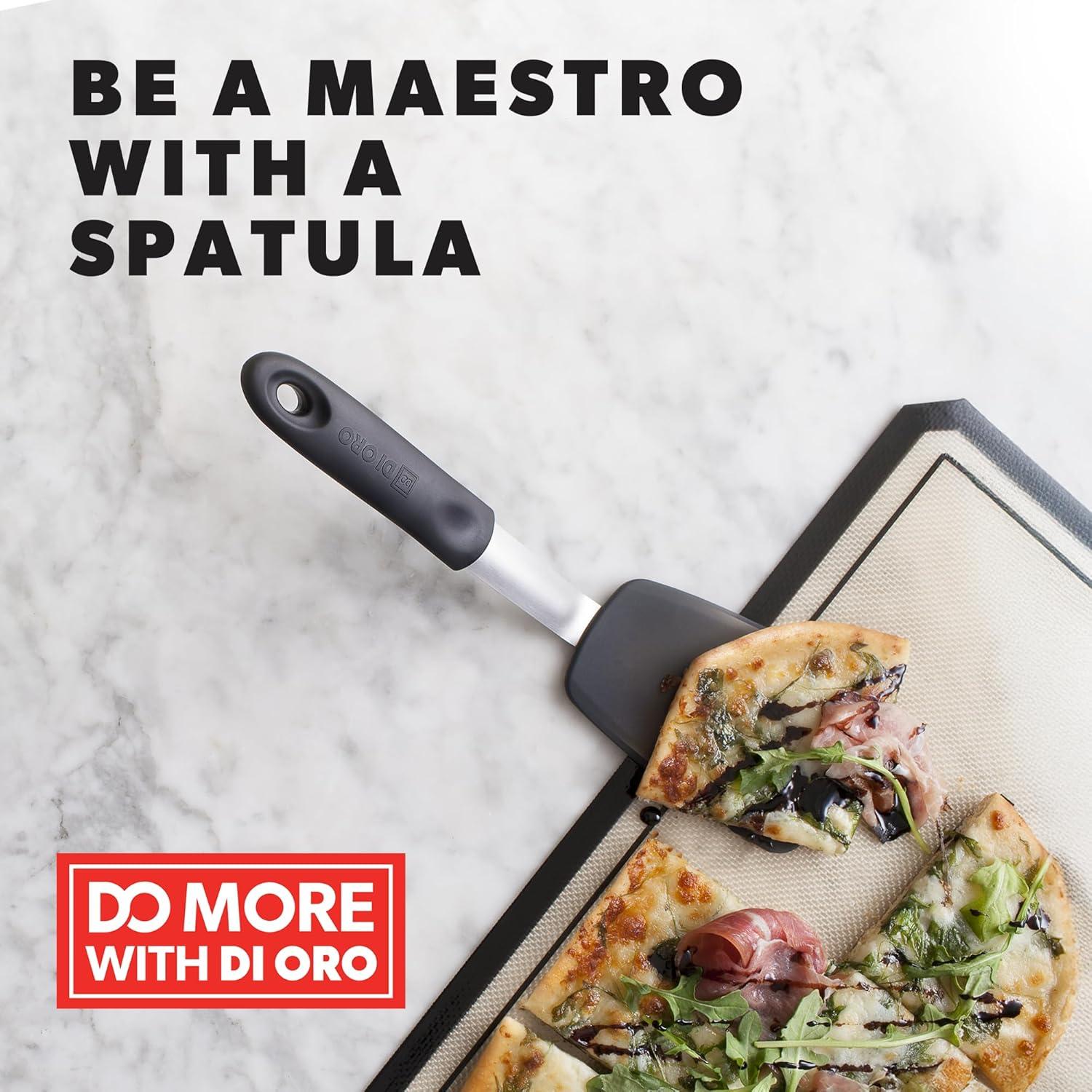 Espátula Estándar DI ORO 30 cm Acero Inoxidable Silicona