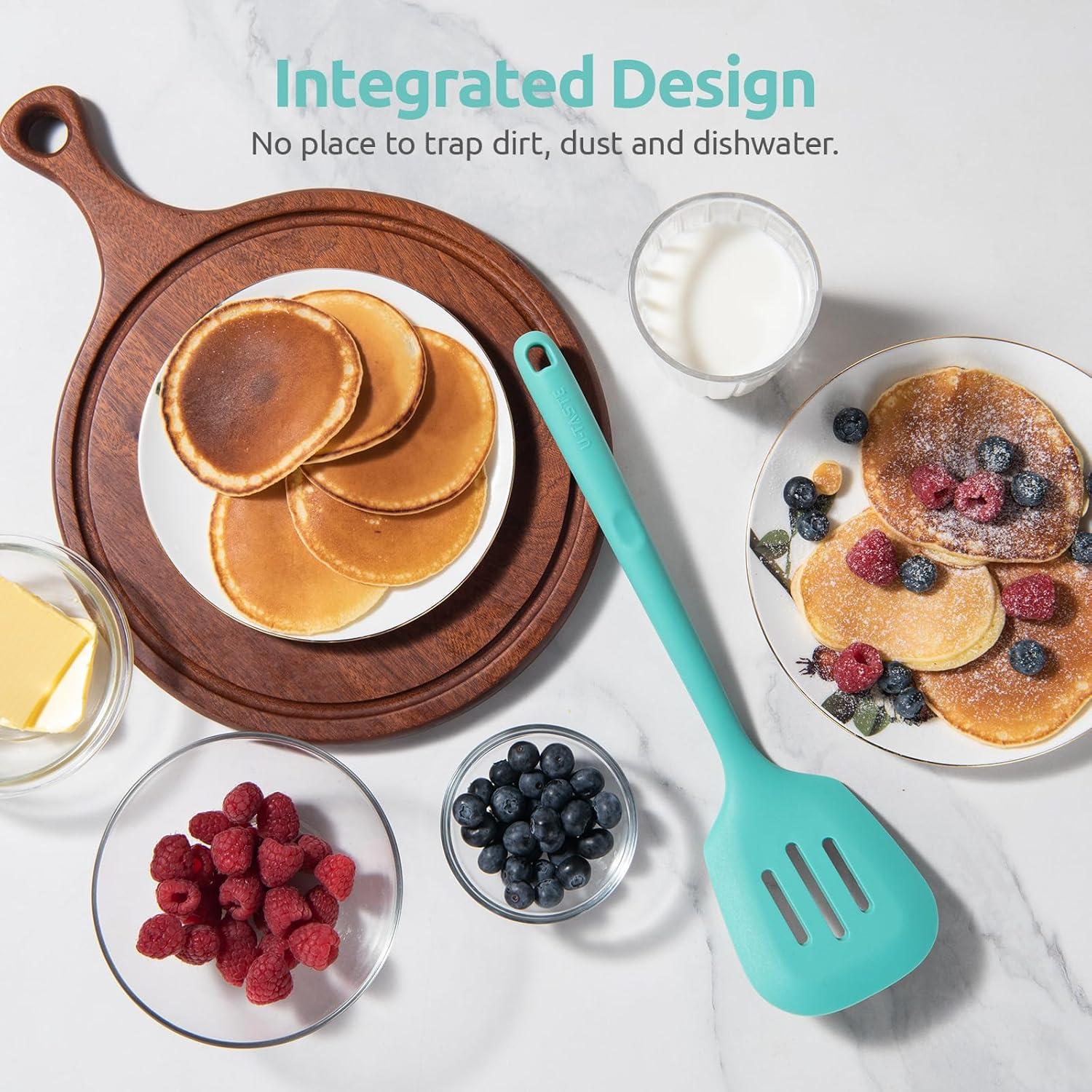 Espátula Ranurada de Silicona U-Taste 34.5cm Resistente al Calor