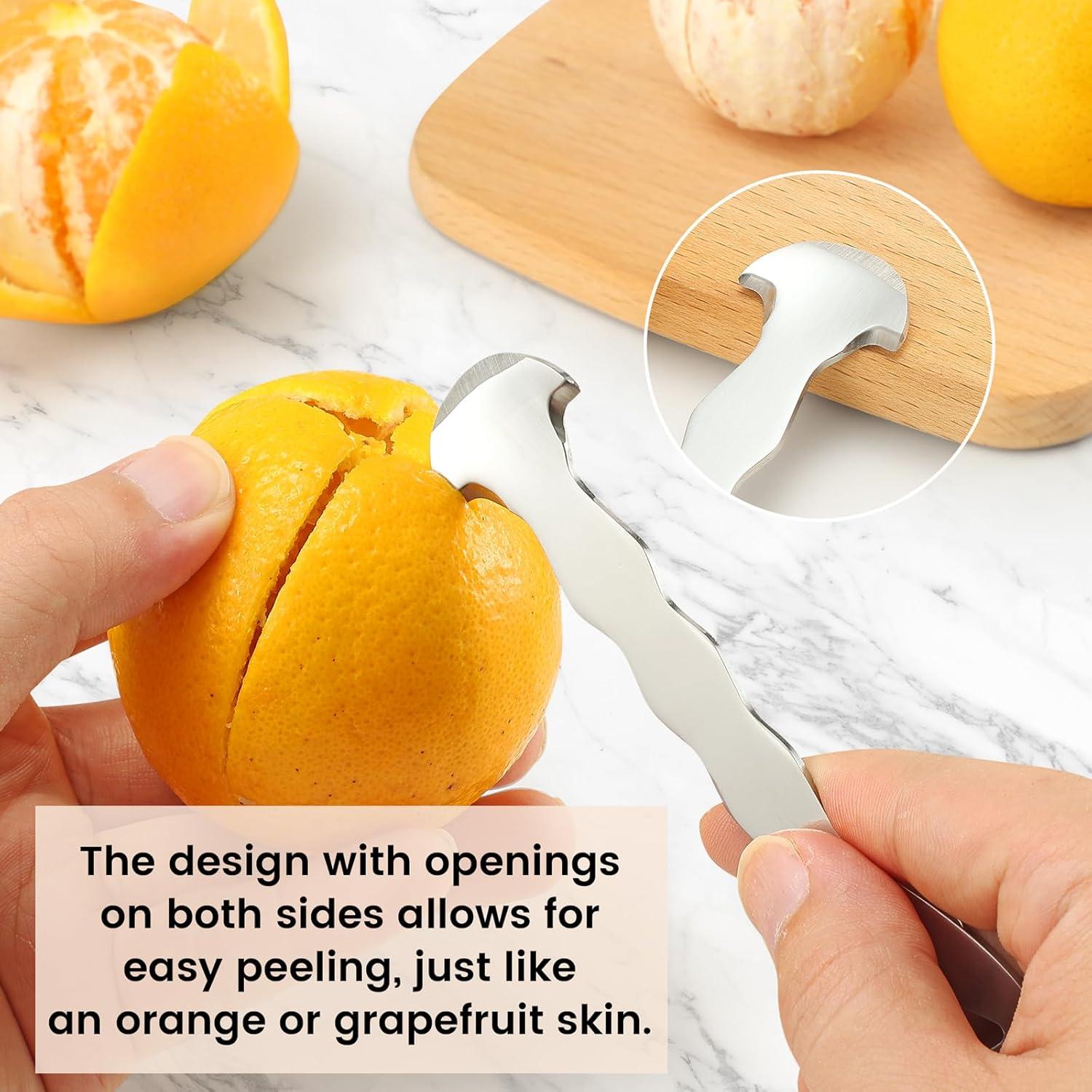 Pelador de Cítricos Iziusy de Acero Inoxidable - 2 Piezas