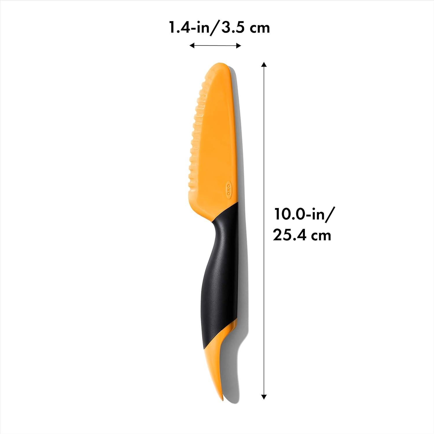 Cortador de Mango OXO Good Grips con Cuchara Naranja 17.8 cm