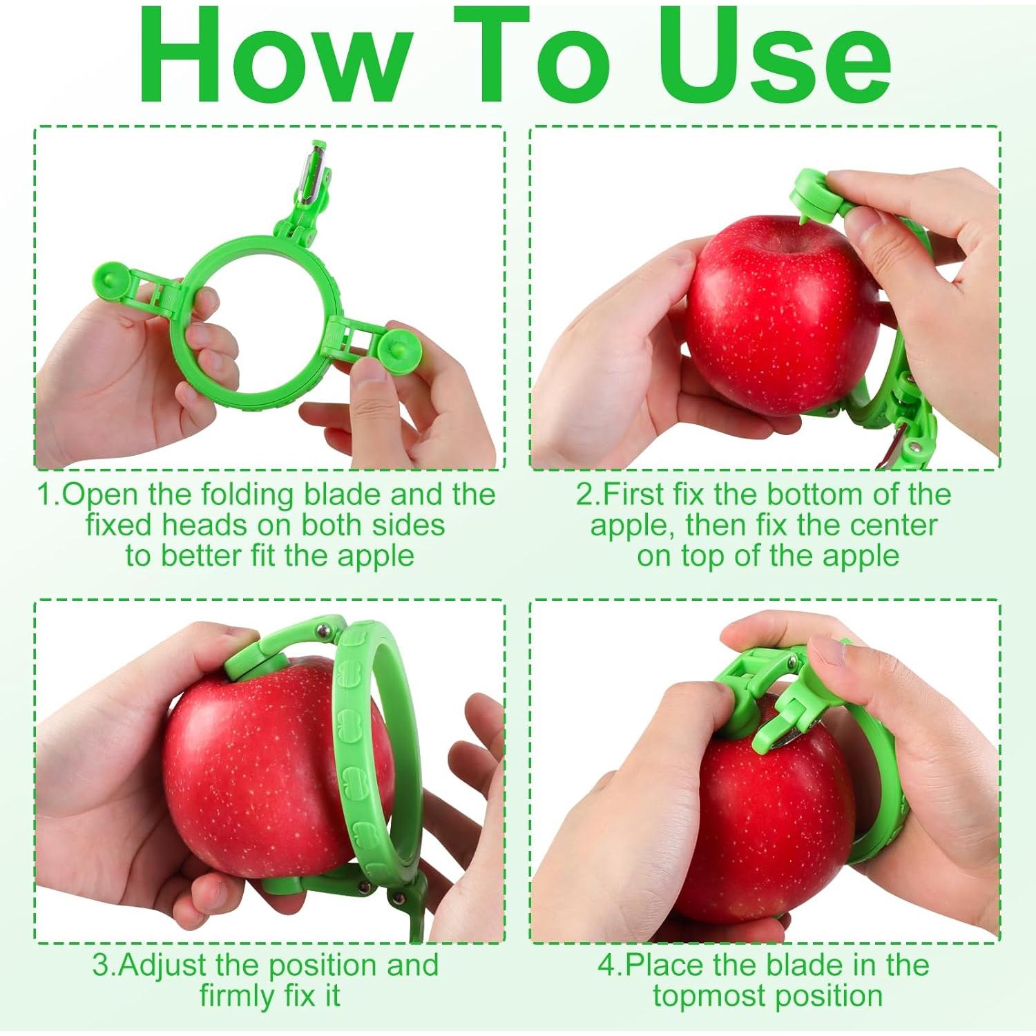 Pelador de Manzana Portátil Genérico con Hoja de Acero Inoxidable