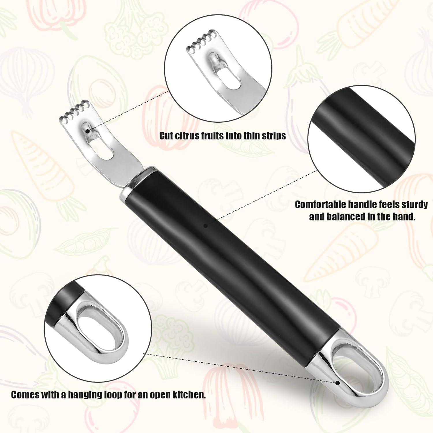 Cuchillo de Canal Pelador de Limón Acero Inoxidable 18.5cm