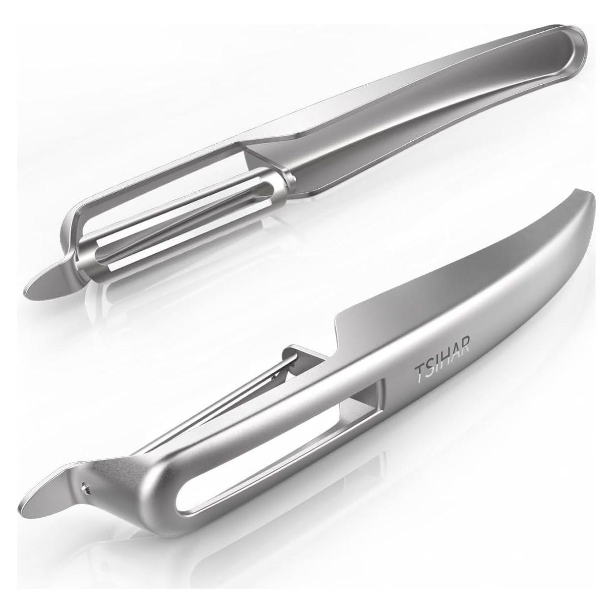 Pelador de Cocina TSIHAR TH240022 Acero Inoxidable 2 Piezas