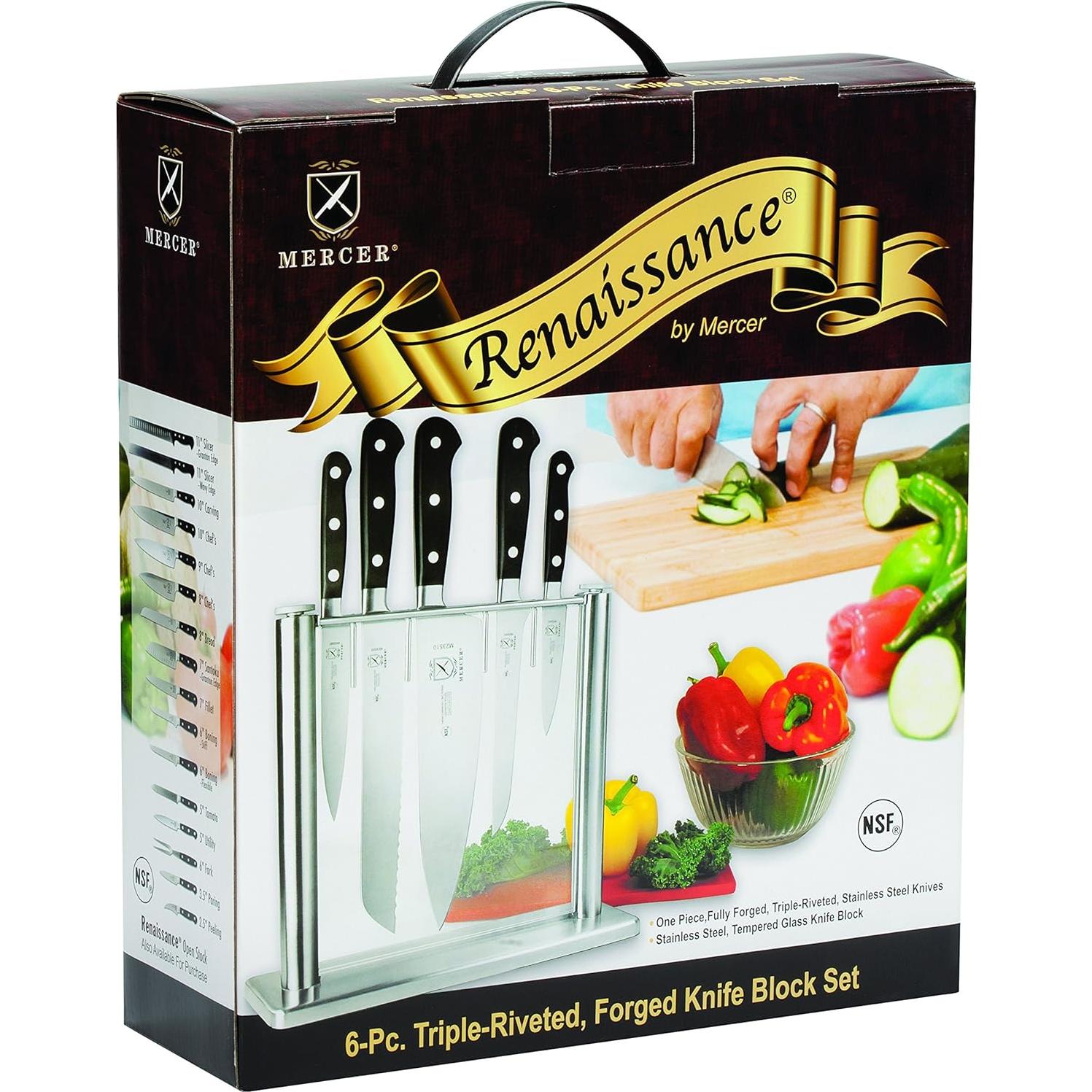 Set de Cuchillos Forjados Mercer Culinary Renacimiento 6 Piezas