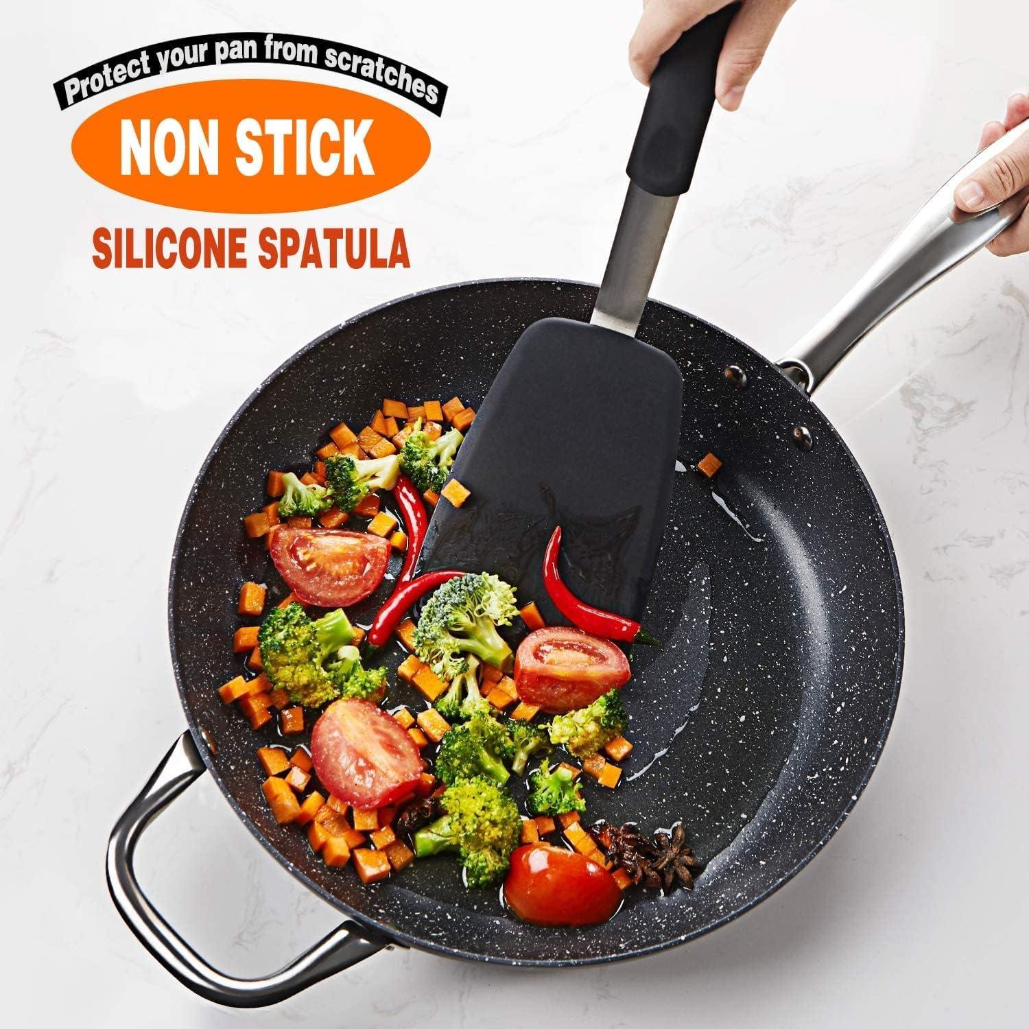 Espátula de Silicona RICHMIRTH 2 Piezas Resistente al Calor