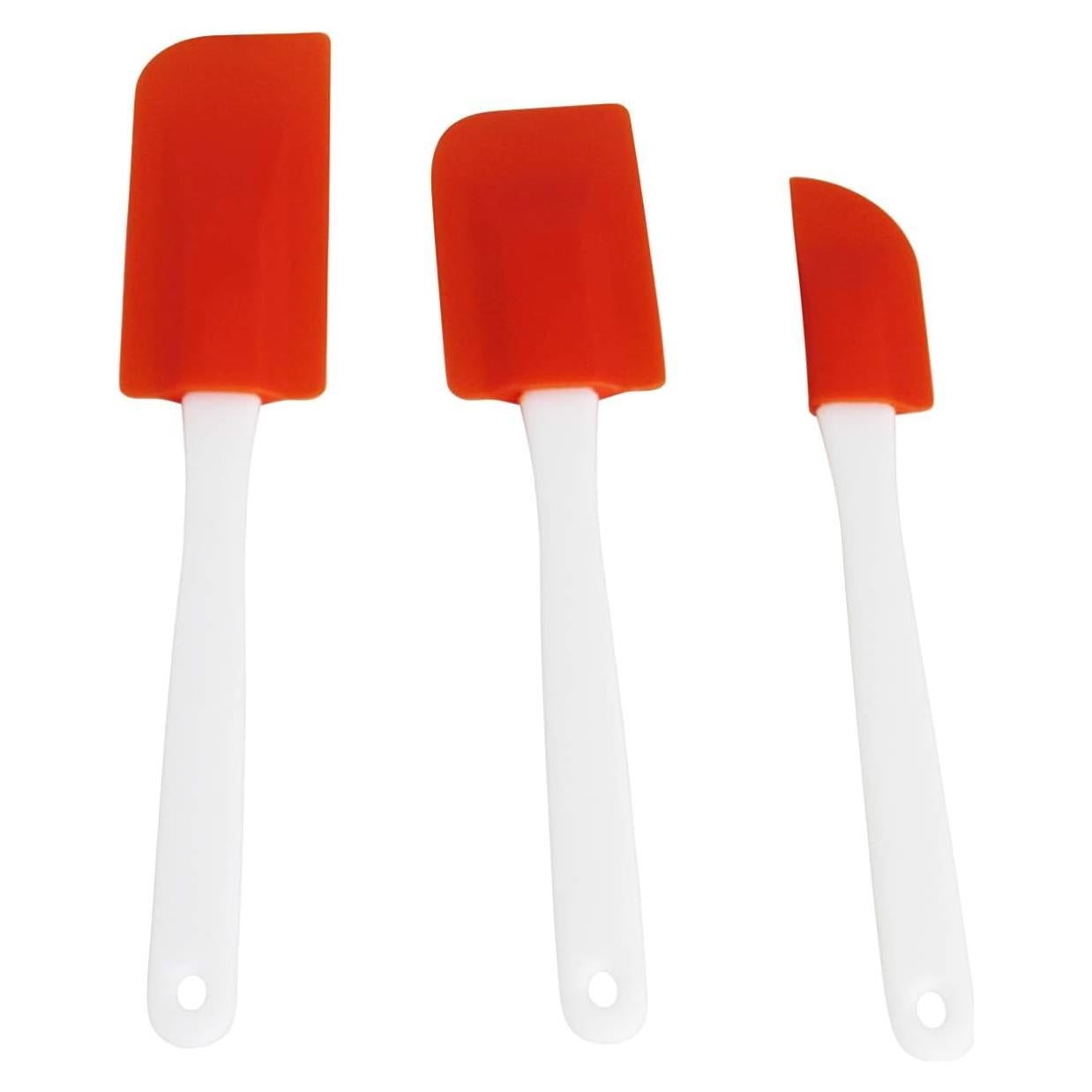 Juego de Espátulas de Plástico IMUSA 3 Piezas Naranja