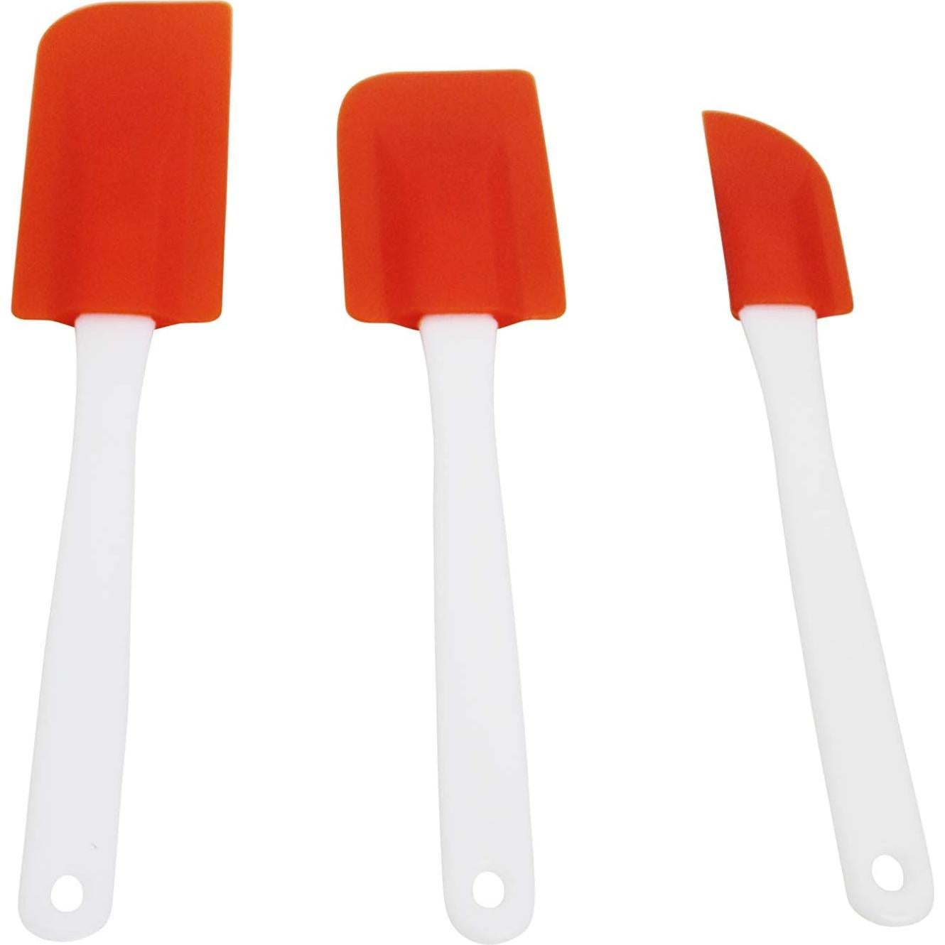 Juego de Espátulas de Plástico IMUSA 3 Piezas Naranja