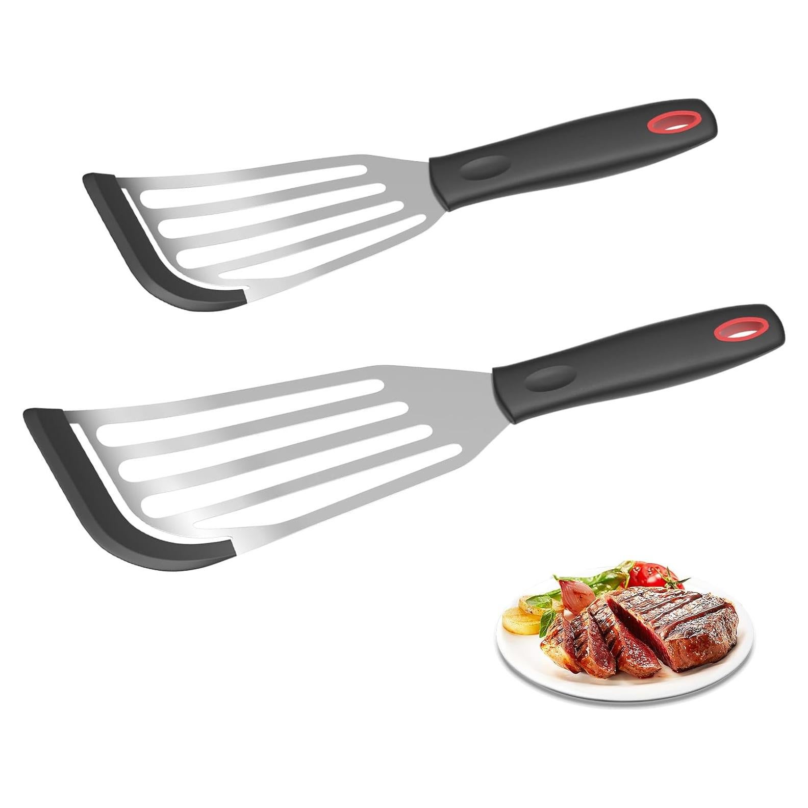 Juego de 2 Espátulas de Silicona Ecerangus para Cocina