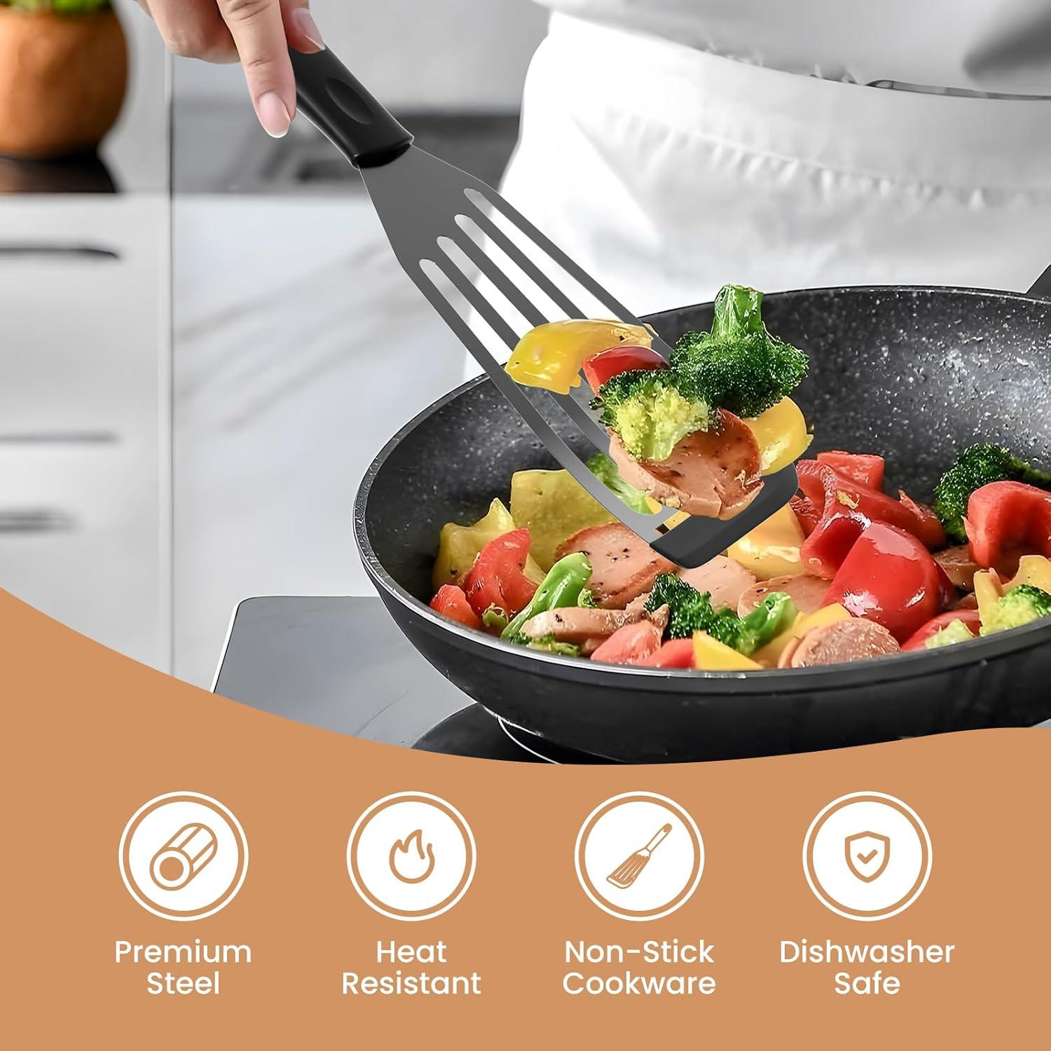 Juego de 2 Espátulas de Silicona Ecerangus para Cocina