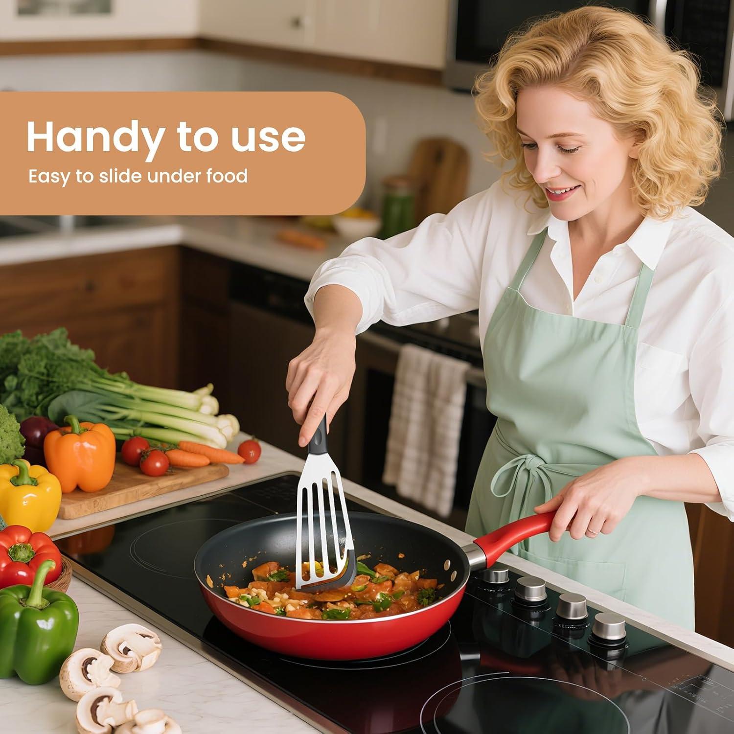 Juego de 2 Espátulas de Silicona Ecerangus para Cocina