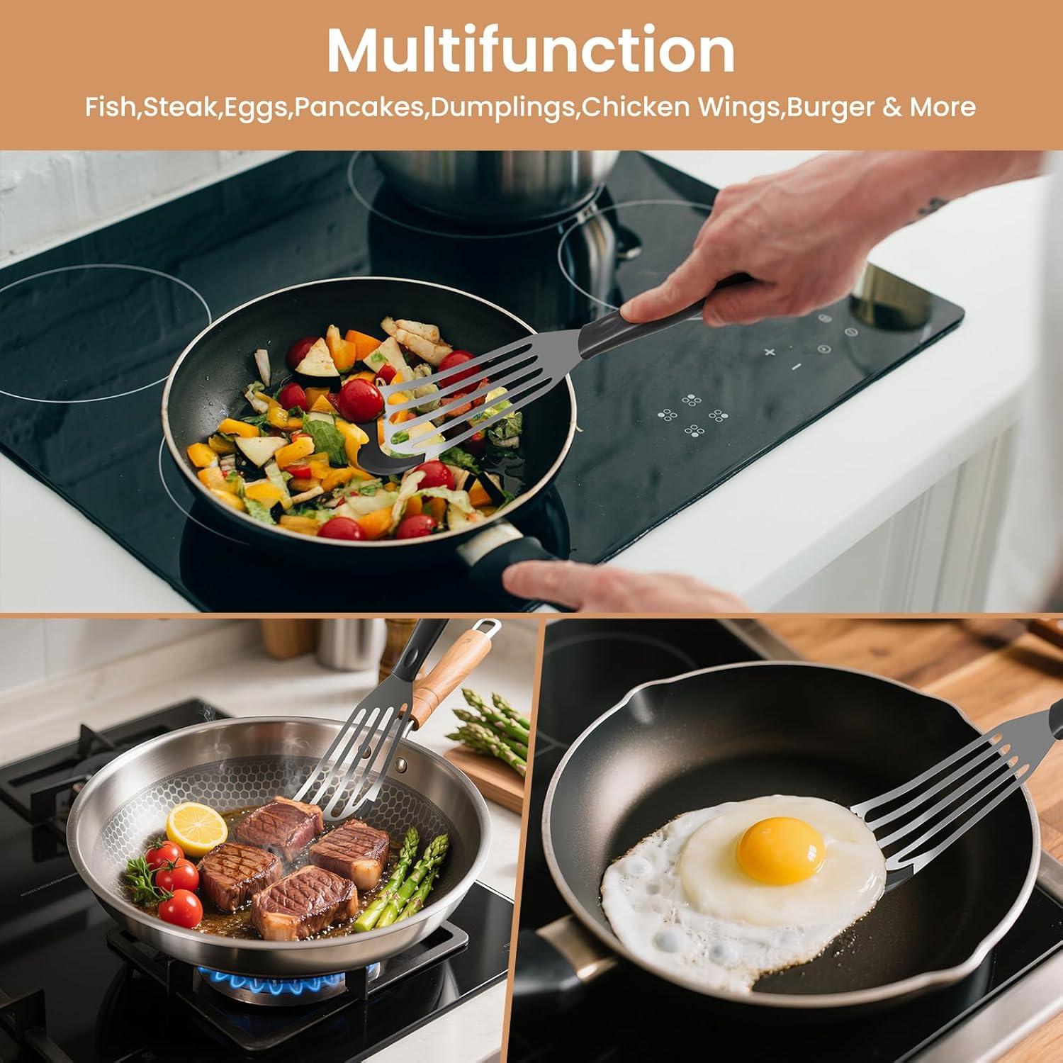 Juego de 2 Espátulas de Silicona Ecerangus para Cocina