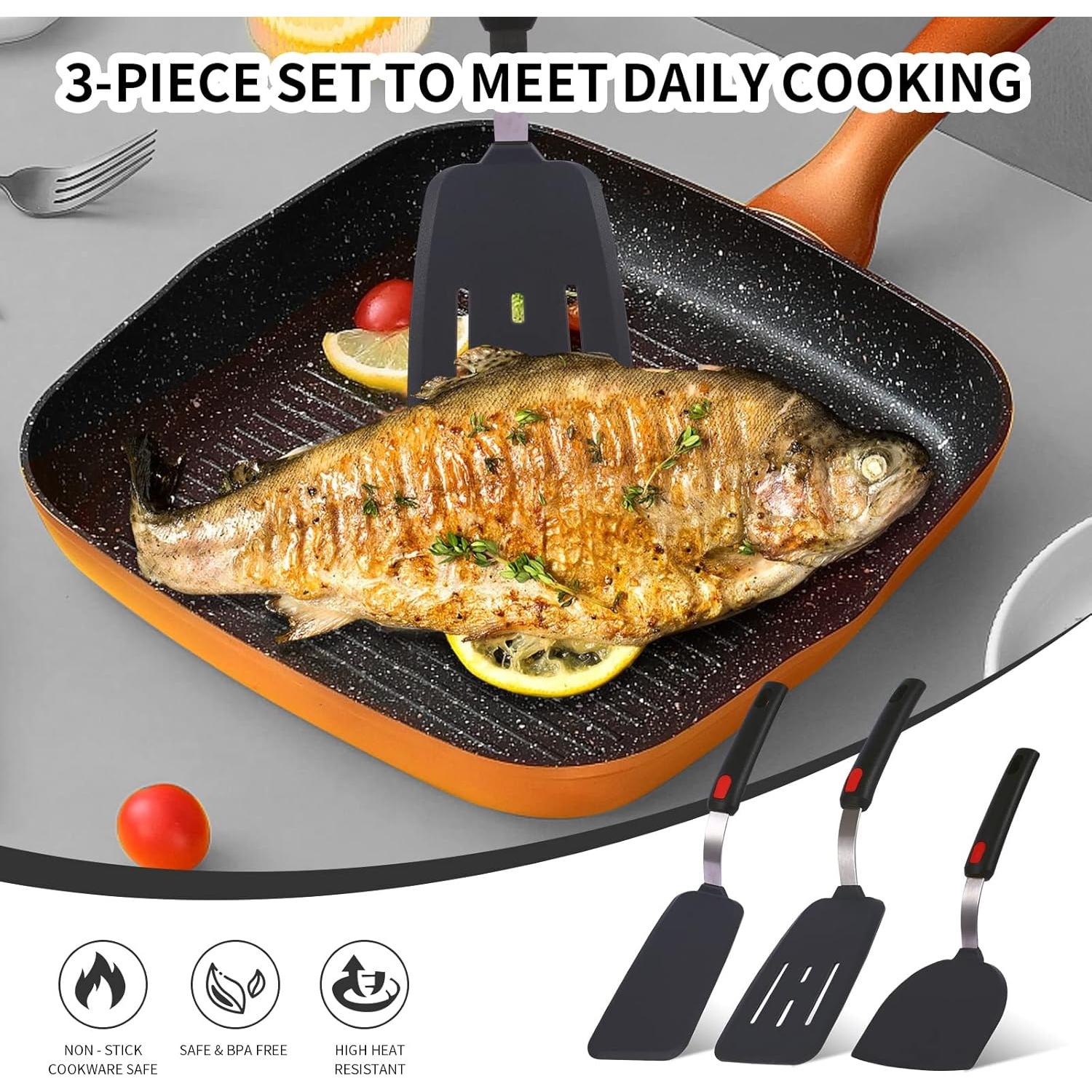 Juego de 3 Espátulas de Silicona Collfa Resistentes al Calor