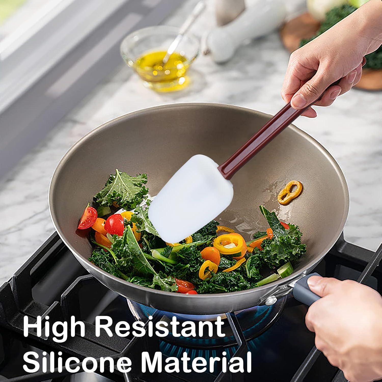 Juego de Espátulas de Silicona KSIFJRTO 41.9 cm Resistentes al Calor