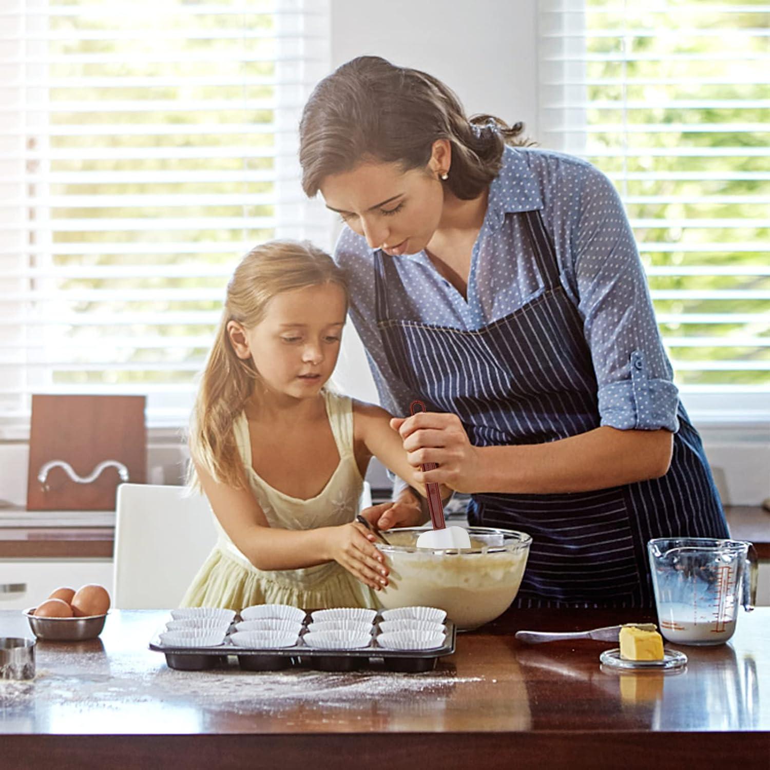 Juego de Espátulas de Silicona KSIFJRTO 41.9 cm Resistentes al Calor