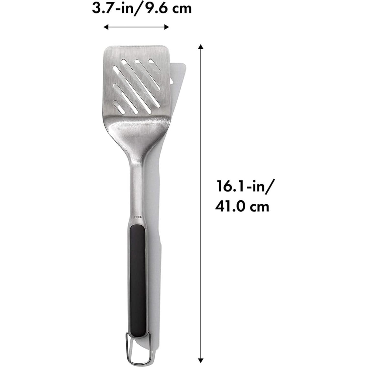 Espátula de Parrilla OXO Good Grips Acero Inoxidable Negra