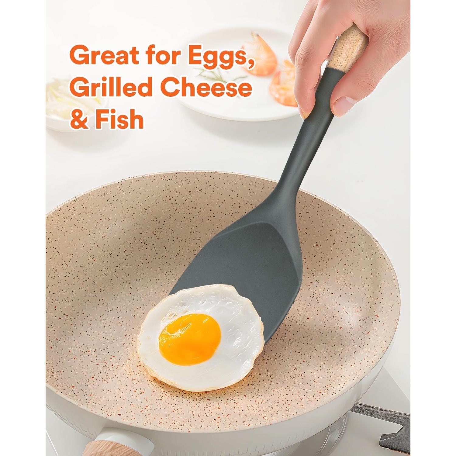 Espátula de Silicona Badiano 33.5 cm Antiadherente Gris