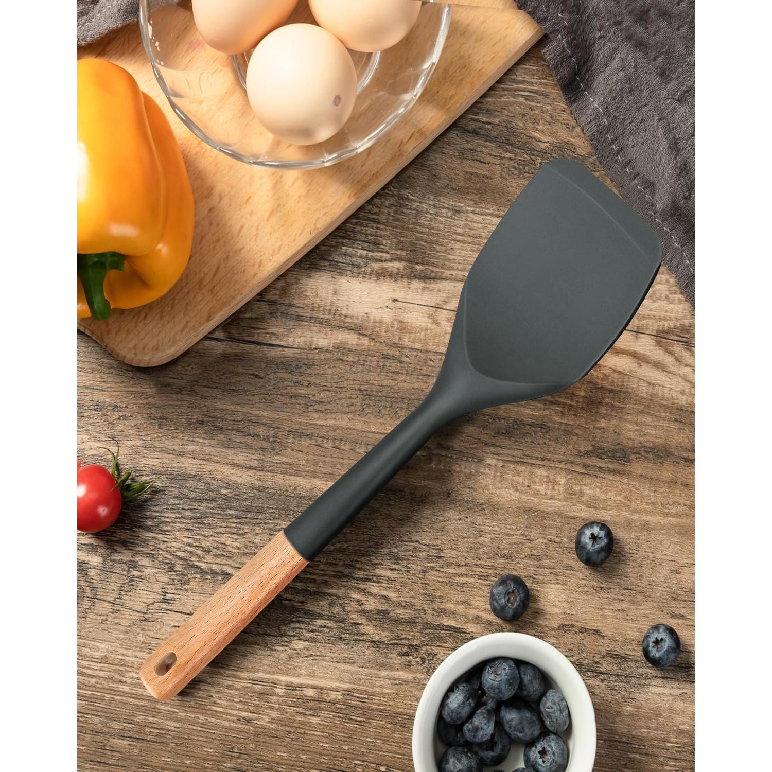 Espátula de Silicona Badiano 33.5 cm Antiadherente Gris