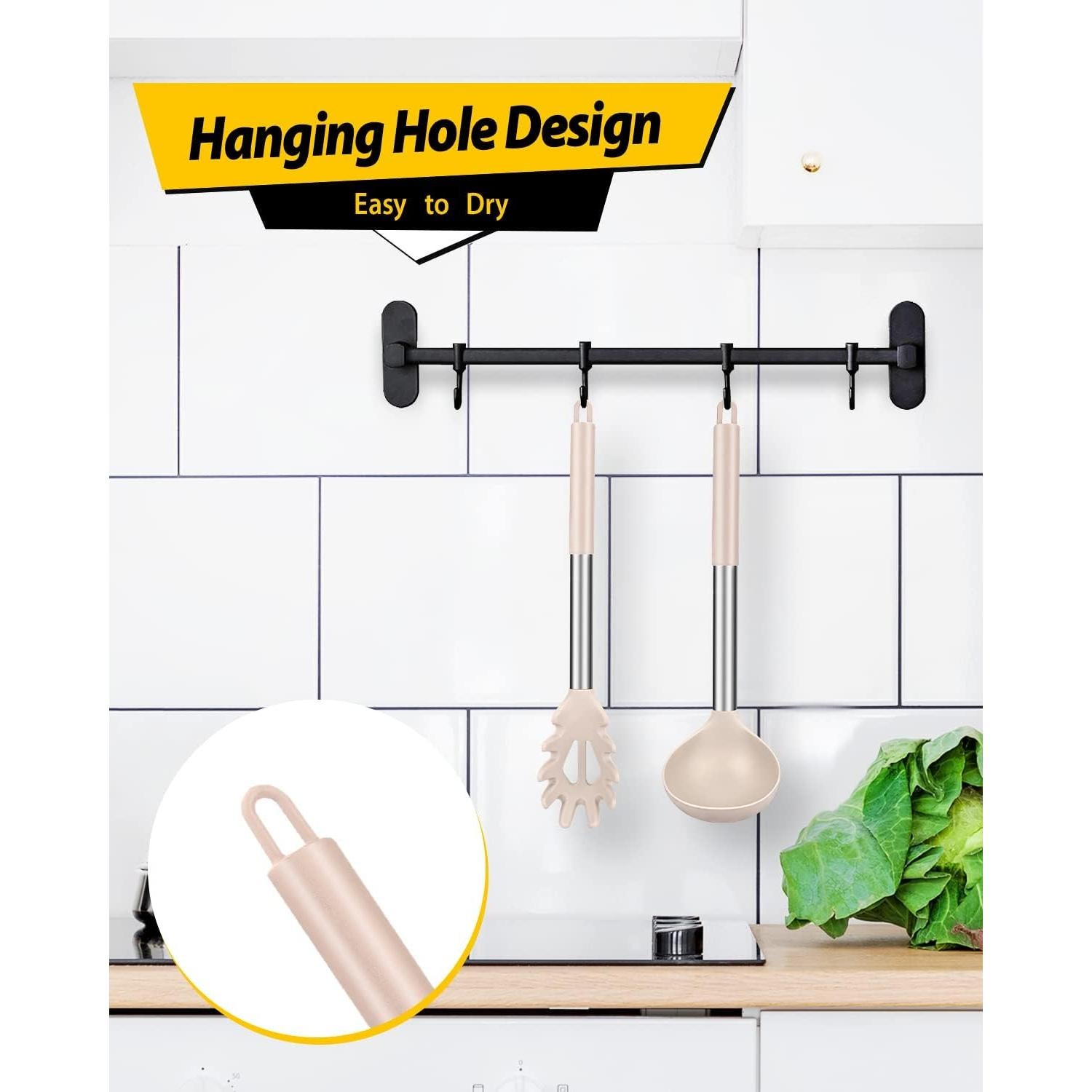 Juego de Cuchara y Cucharón de Silicona BUNDLEPRO 2 Piezas