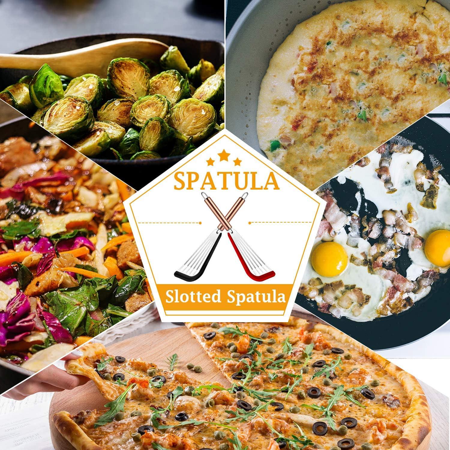 Espátula Ranurada Flexible Boao de Acero Inoxidable 30 cm