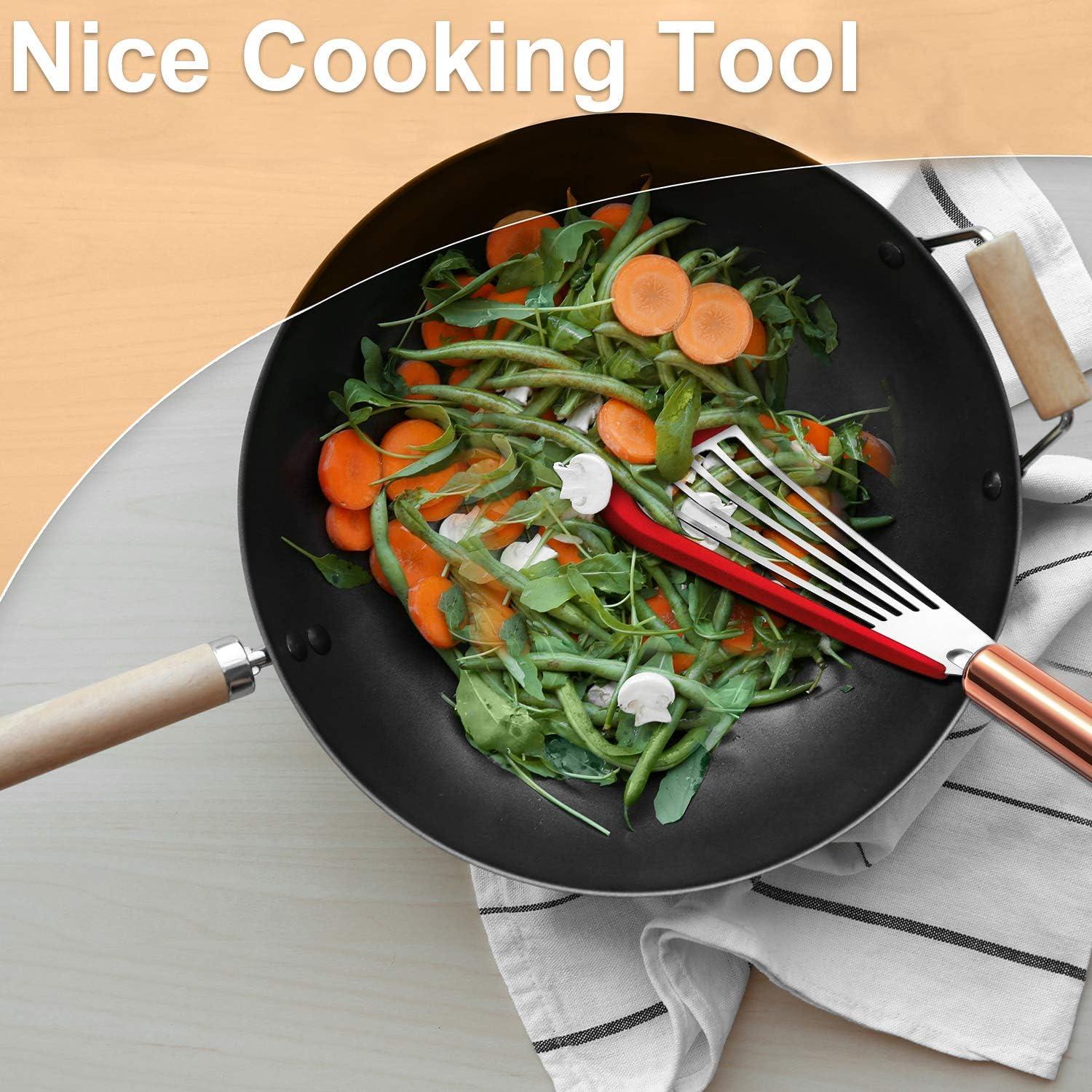 Espátula Ranurada Flexible Boao de Acero Inoxidable 30 cm