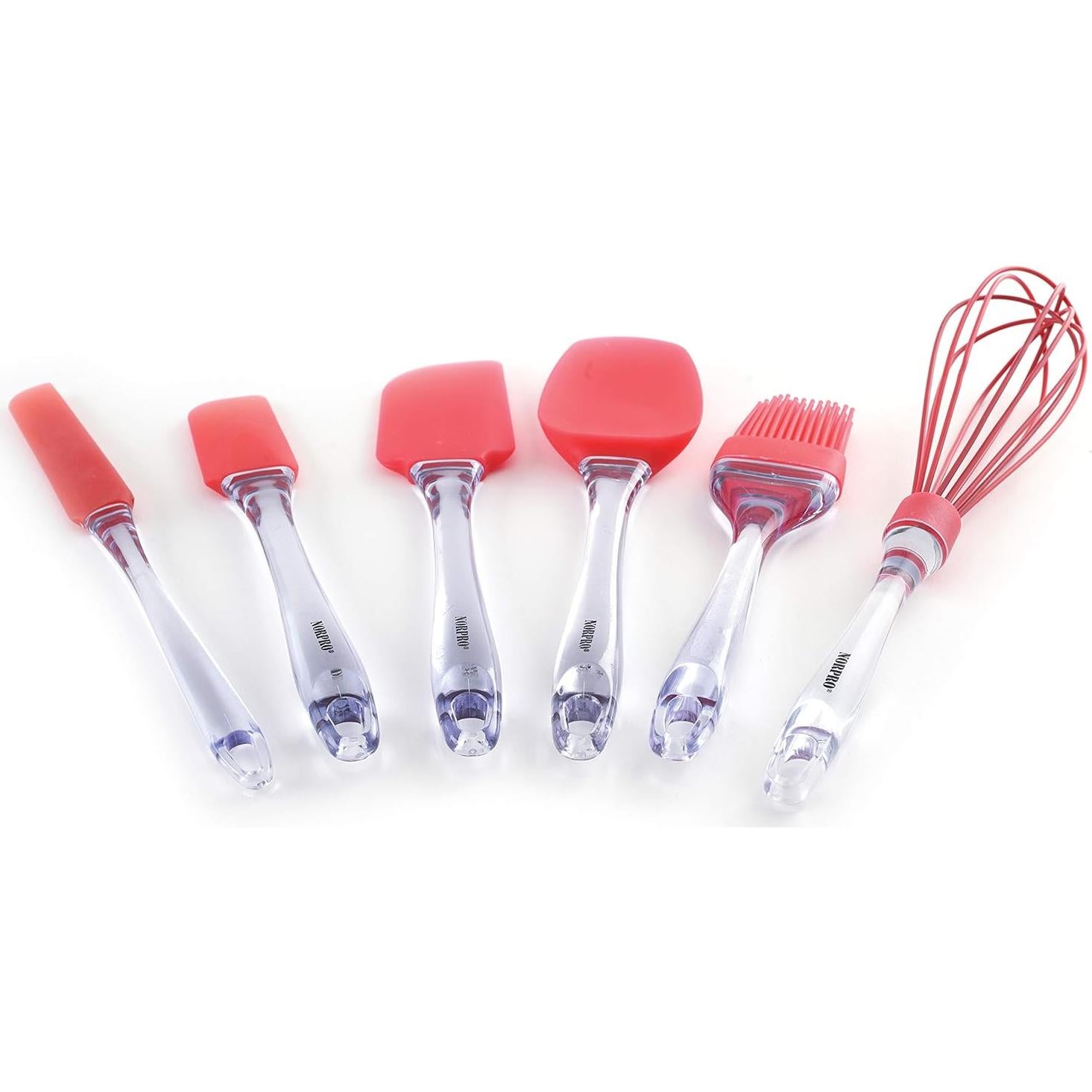 Espátula de Silicona Norpro 26.5cm Roja para Glaseado