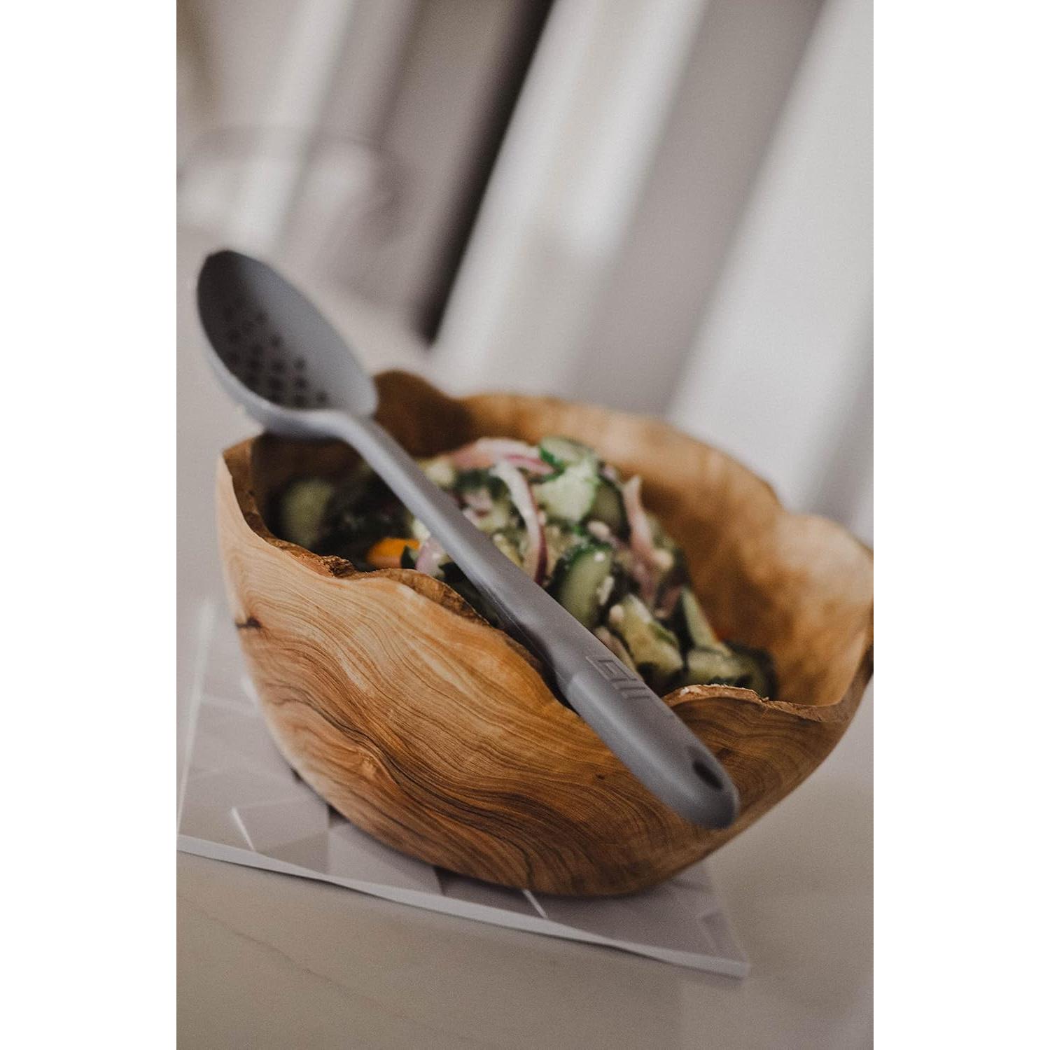 Cuchara de Silicona Perforada GIR 33 cm Roja - Utensilio de Cocina