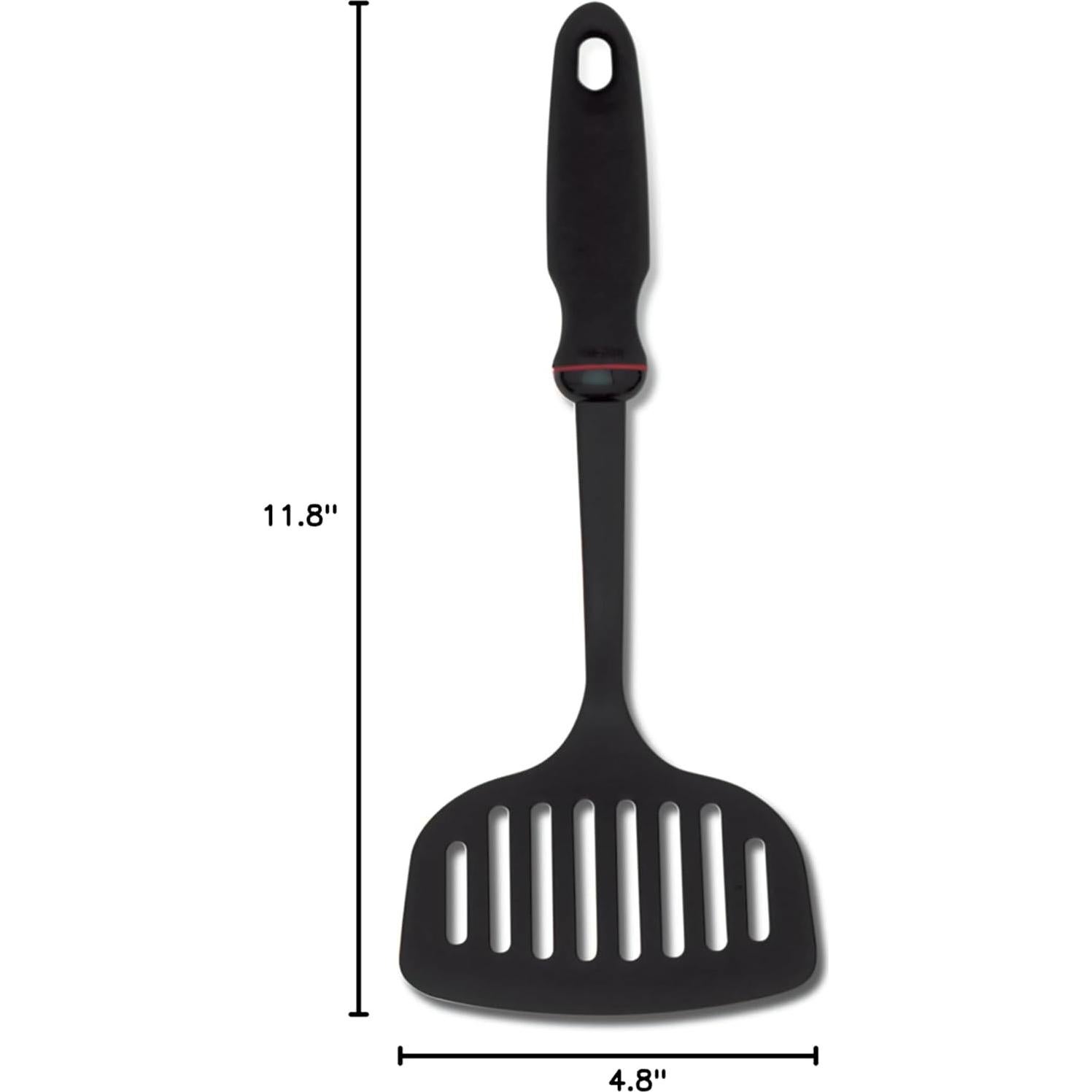 Espátula Ranurada Norpro 1705 Negra Apta Lavavajillas 30.5 cm