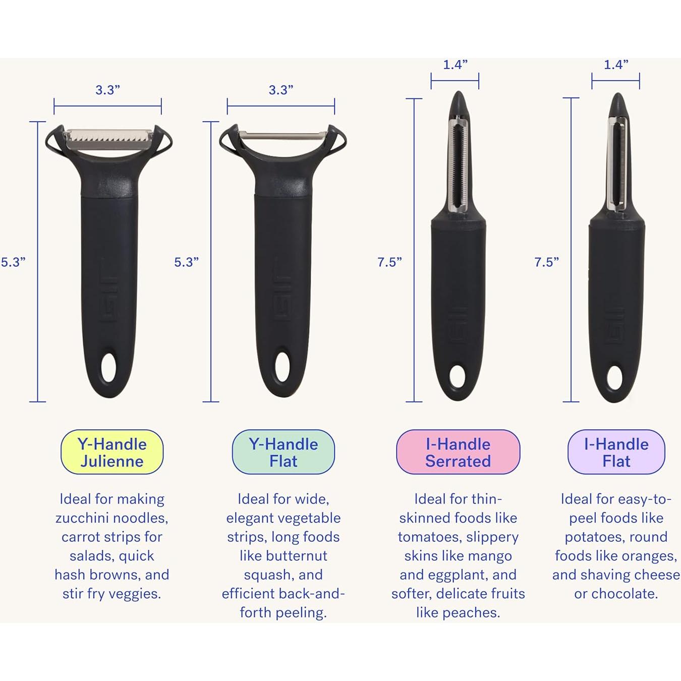 Pelador de Patatas GIR de Acero Inoxidable Ergonómico 0.61 kg